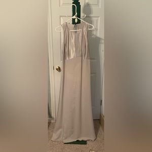 Alfred Angelo Pale Grey Bridesmaid full length dress